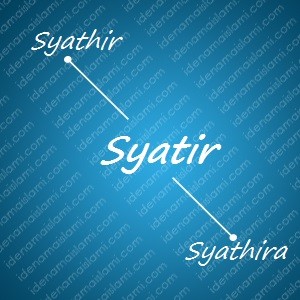variasi arti nama Syatir untuk nama bayi laki laki islami