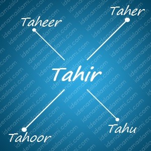 variasi arti nama Tahir untuk nama bayi laki laki islami