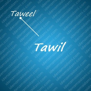 variasi arti nama Tawil untuk nama bayi laki laki islami