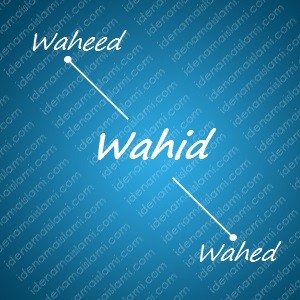 variasi arti nama Wahid untuk nama bayi laki laki islami