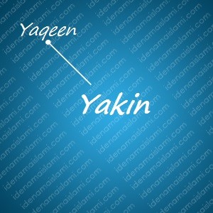 variasi arti nama Yakin untuk nama bayi laki laki islami