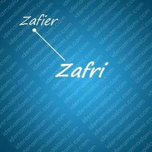 variasi arti nama Zafri untuk nama bayi laki laki islami