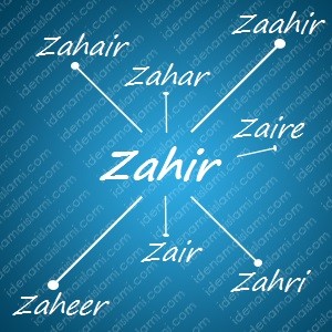 variasi arti nama Zahir untuk nama bayi laki laki islami
