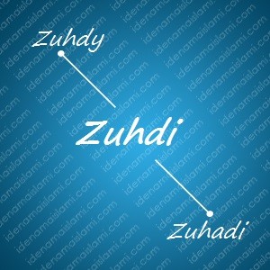 variasi arti nama Zuhdi untuk nama bayi laki laki islami