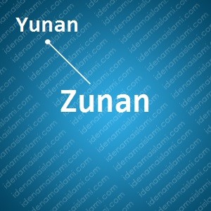variasi arti nama Zunan untuk nama bayi laki laki islami